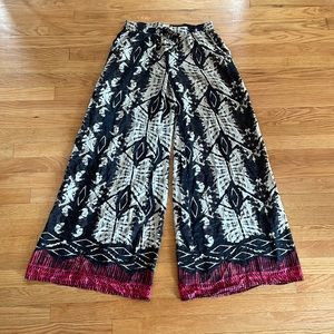 Da-Nang 100% Silk Wide-Leg Pants